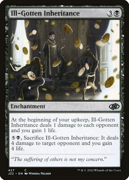 Ill-Gotten Inheritance, Magic card J22 427 — Jumpstart 2022 set