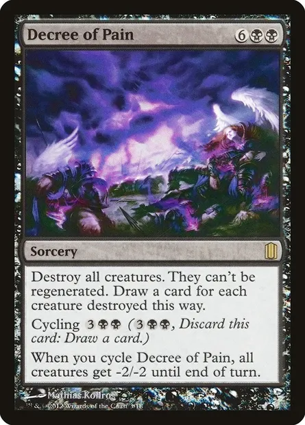 Decree of Pain, Magic card CM1 3 — Commander's Arsenal set