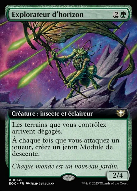 Explorateur d'horizon, carte Magic EOC 35 — extension Edge of Eternities Commander