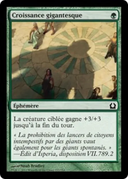 Croissance gigantesque, carte Magic RTR 125 — extension Retour à Ravnica