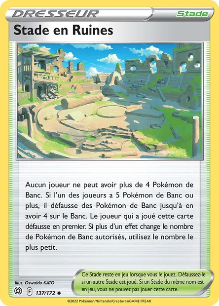 Stade en Ruines, carte Pokémon BRS 137 — extension Stars Étincelantes