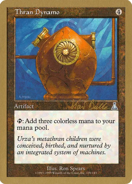 Thran Dynamo, Magic card WC99 kb139 — World Championship Decks 1999 set
