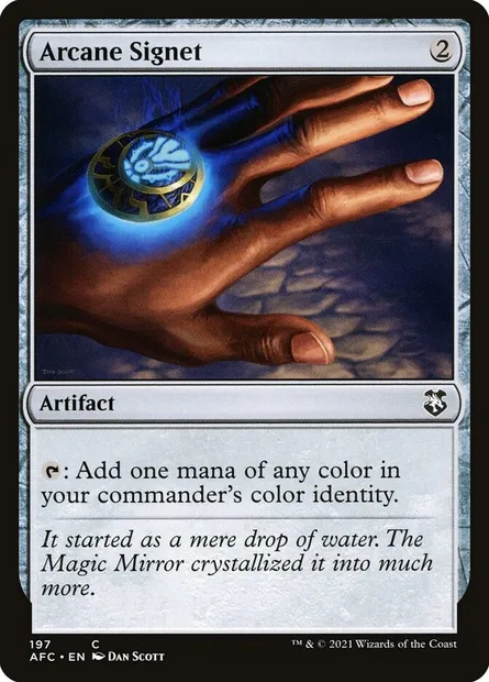 Arcane Signet, Magic card AFC 197 — Forgotten Realms Commander set