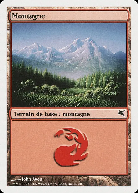 Mountain, Magic card PSAL D47 — Salvat 2005 set