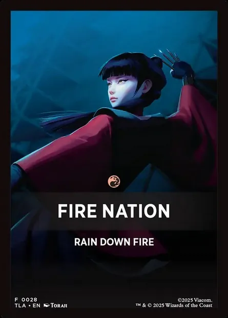 Fire Nation, carte Magic JTLA 28 — extension Avatar: The Last Airbender Jumpstart Front Cards