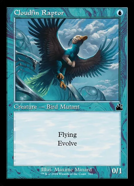 Cloudfin Raptor, Magic card RVR 310 — Ravnica Remastered set