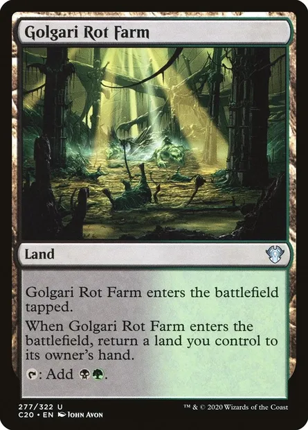 Golgari Rot Farm, Magic card C20 277 — Commander 2020 set