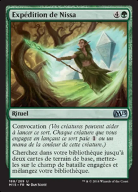 Expédition de Nissa, carte Magic M15 188 — extension Magic 2015