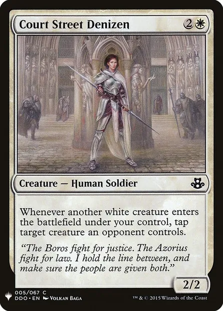 Court Street Denizen, Magic card PLST DDO-5 — The List set