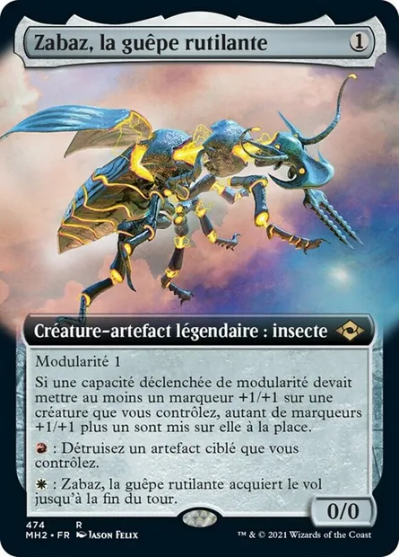 Zabaz, la guêpe rutilante, carte Magic MH2 474 — extension Horizons du Modern 2