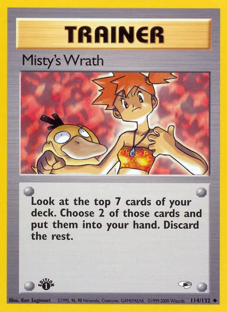 Misty's Wrath, Pokémon card GH 114 — Gym Heroes set