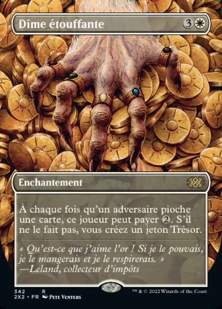 Dîme étouffante, carte Magic 2X2 342 — extension Double Masters 2022