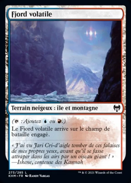 Fjord volatile, carte Magic KHM 273 — extension Kaldheim
