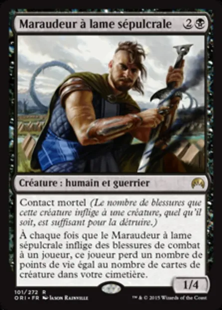 Maraudeur à lame sépulcrale, carte Magic ORI 101 — extension Magic Origines