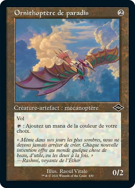 Ornithoptère de paradis, carte Magic MH2 430 — extension Horizons du Modern 2