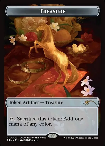 Treasure, Magic card PL26 2 — Year of the Horse 2026 set