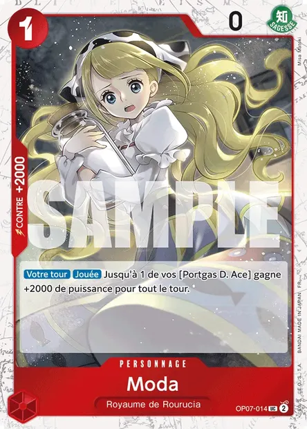 Moda, carte One Piece OP07-014 — extension 500 YEARS IN THE FUTURE