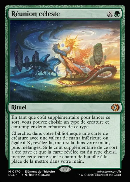 Réunion céleste, carte Magic ECL 170 — extension Lorwyn Eclipsed
