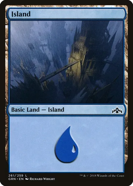 Island, Magic card GRN 261 — Guilds of Ravnica set