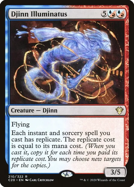 Djinn Illuminatus, Magic card C20 210 — Commander 2020 set