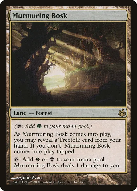 Murmuring Bosk, Magic card MOR 147 — Morningtide set