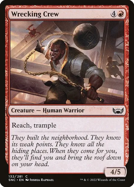 Wrecking Crew, Magic card SNC 132 — Streets of New Capenna set