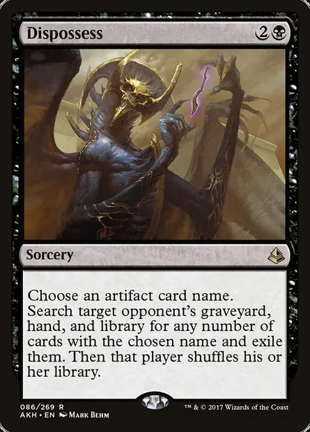 Dispossess, Magic card AKH 86 — Amonkhet set