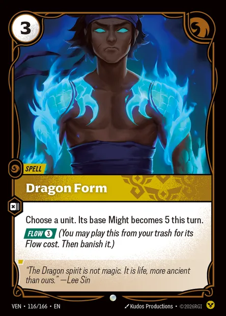 Dragon Form, Riftbound card VEN 116 — Vendetta set
