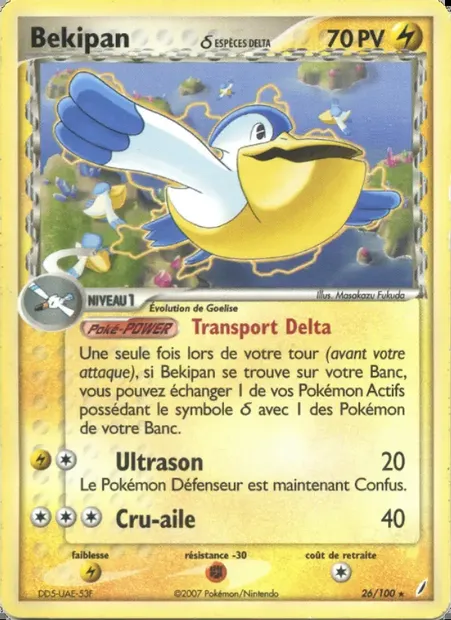 Bekipan δ, carte Pokémon CG 26 — extension EX Gardiens de Cristal