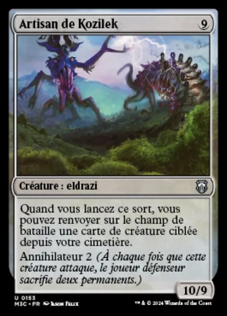 Artisan de Kozilek, carte Magic M3C 153 — extension Modern Horizons 3 Commander