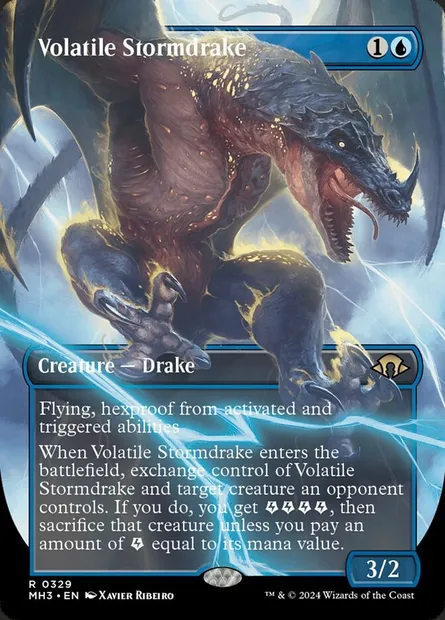 Volatile Stormdrake, Magic card MH3 329 — Modern Horizons 3 set