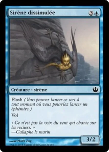 Sirène dissimulée, carte Magic JOU 32 — extension Incursion dans Nyx