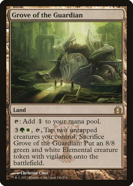 Grove of the Guardian, Magic card RTR 240 — Return to Ravnica set