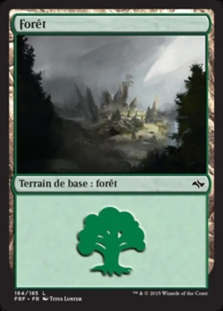 Forêt, carte Magic FRF 184 — extension Destin reforgé