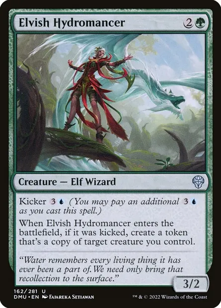 Elvish Hydromancer, Magic card DMU 162 — Dominaria United set
