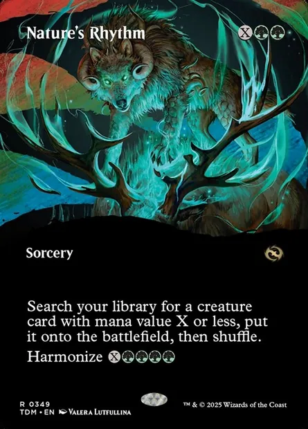 Nature's Rhythm, Magic card TDM 349 — Tarkir: Dragonstorm set