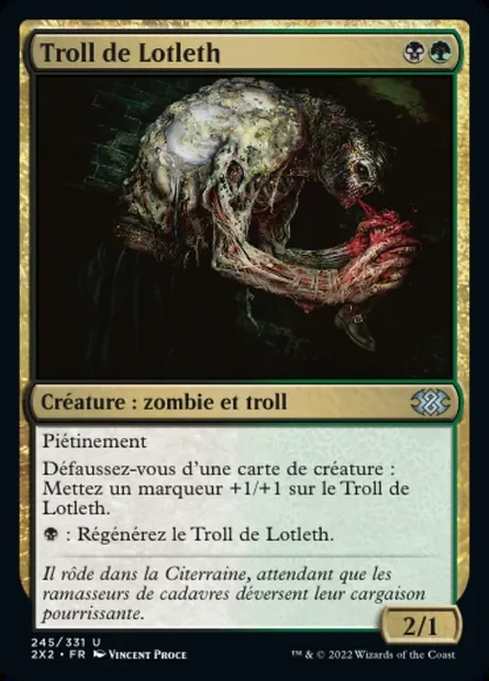 Troll de Lotleth, carte Magic 2X2 245 — extension Double Masters 2022