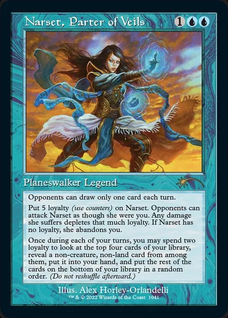 Narset, Parter of Veils, Magic card SLD 1041 — Secret Lair Drop set