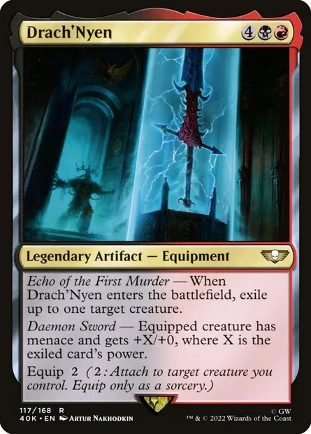 Drach'Nyen, Magic card 40K 117 — Warhammer 40,000 Commander set