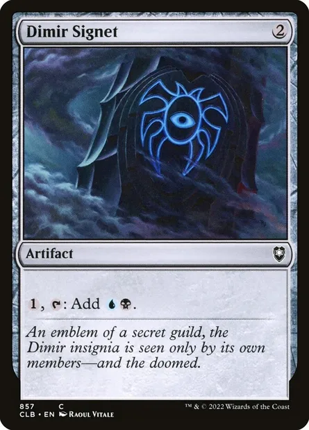 Dimir Signet, Magic card CLB 857 — Commander Legends: Battle for Baldur's Gate set