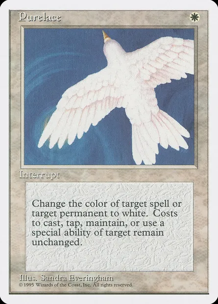 Purelace, Magic card 4ED 43 — Fourth Edition set