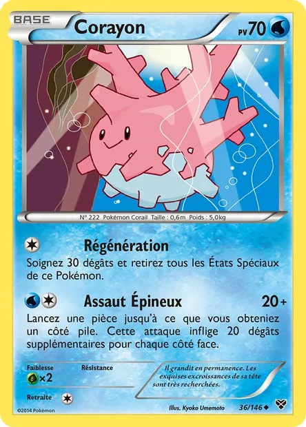 Corayon, carte Pokémon XY 36 — extension XY