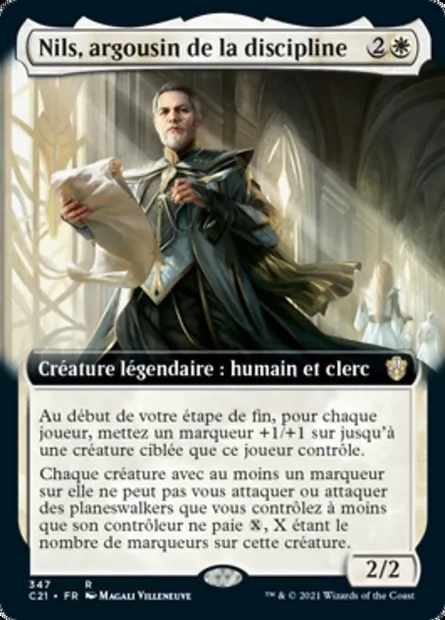 Nils, argousin de la discipline, carte Magic C21 347 — extension Commander 2021