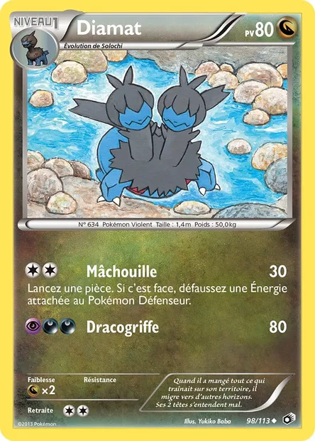 Diamat, carte Pokémon LTR 98 — extension Legendary Treasures