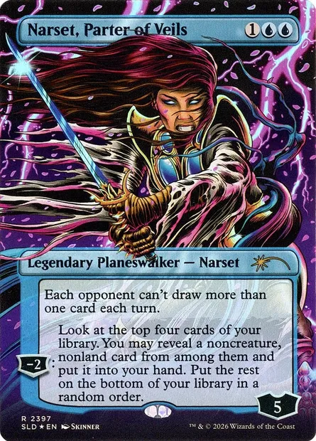 Narset, déchireuse des voiles, carte Magic SLD 2397 — extension Secret Lair Drop