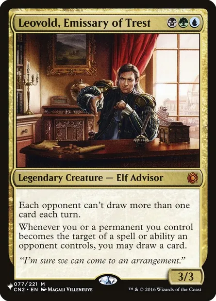 Leovold, Emissary of Trest, carte Magic PLST CN2-77 — extension The List