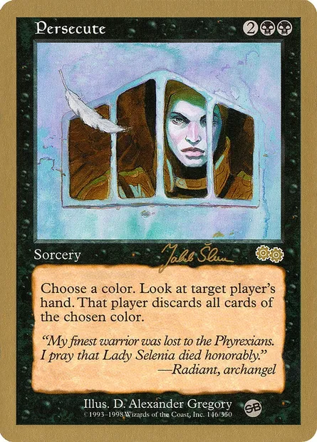 Persecute, Magic card WC99 js146sb — World Championship Decks 1999 set