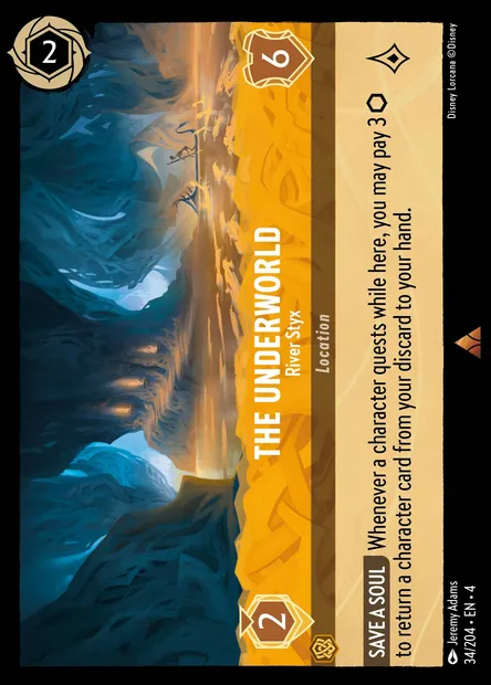 The Underworld - River Styx, Disney Lorcana card CH4-034 — Ursula's Return set