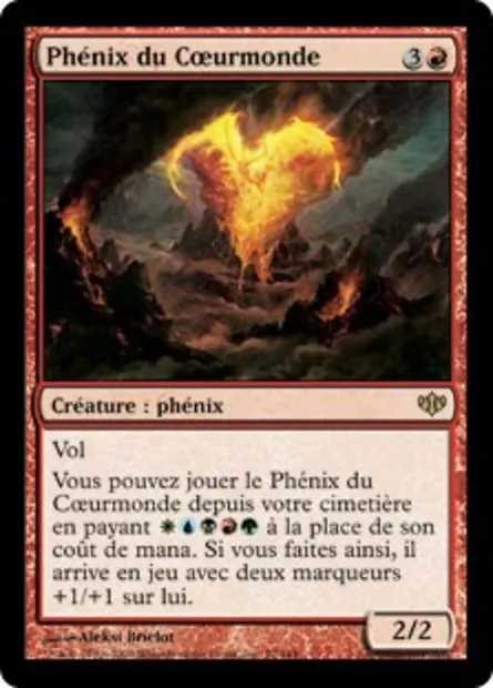 Phénix du Cœurmonde, carte Magic CON 77 — extension Conflux