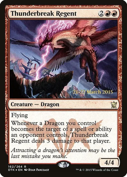 Thunderbreak Regent, Magic card PDTK 162s — Dragons of Tarkir Promos set